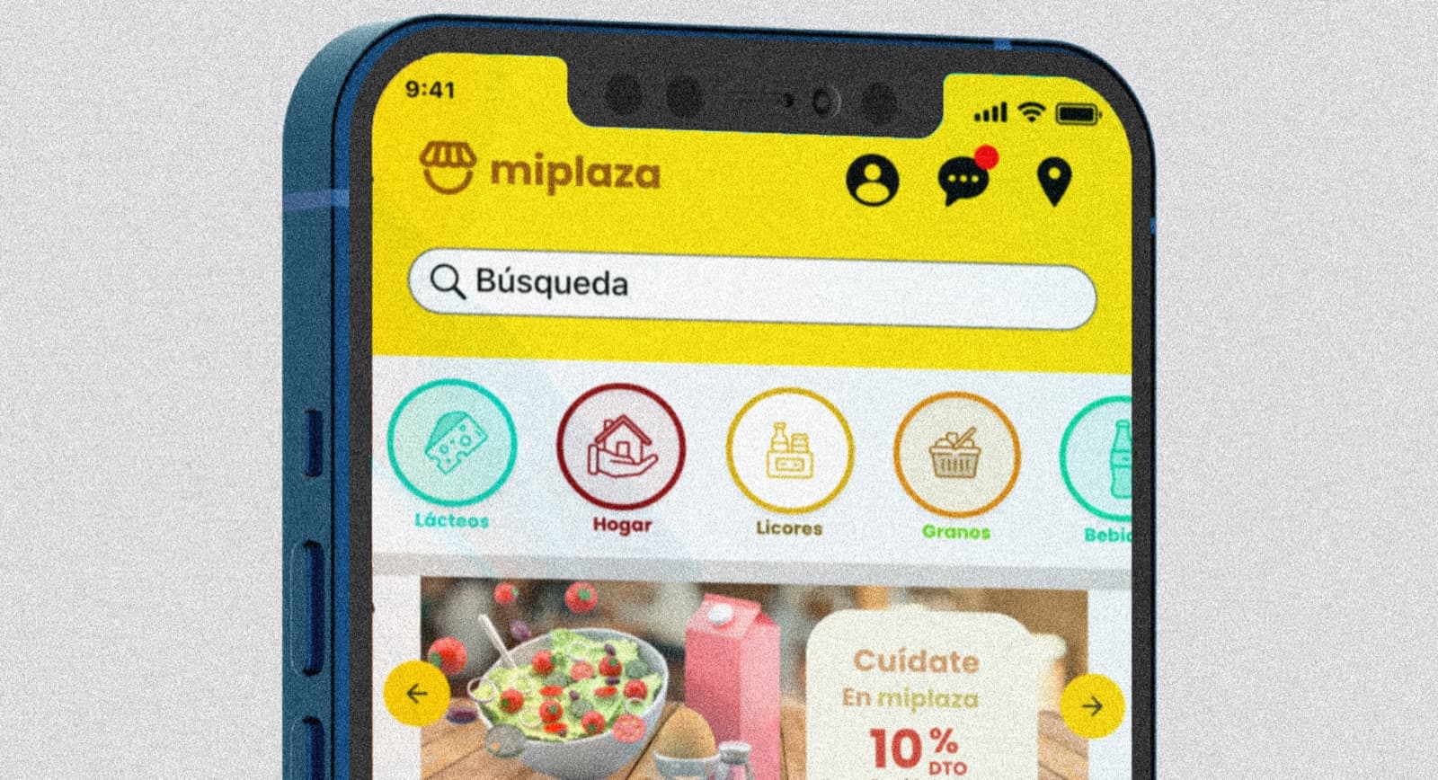 Mi Plaza app screens